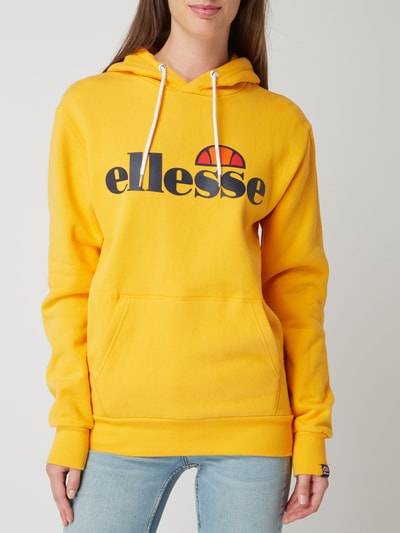 Ellesse Hoodie mit gummiertem Logo-Print  Dunkelgelb 4