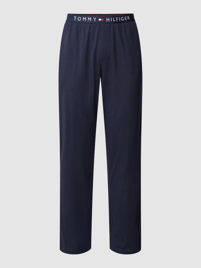 Tommy Hilfiger Broek met siernaden Donkerblauw - 2