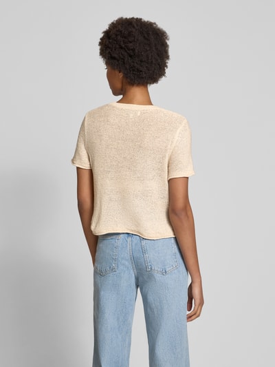 ONLY Regular Fit Pullover mit Rundhalsausschnitt Modell 'SUNNY' Beige 5