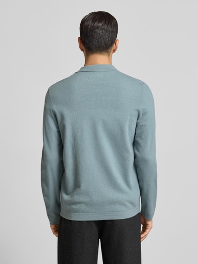 Marc O'Polo Regular Fit Strickjacke aus Schurwoll-Mix Eisblau 5