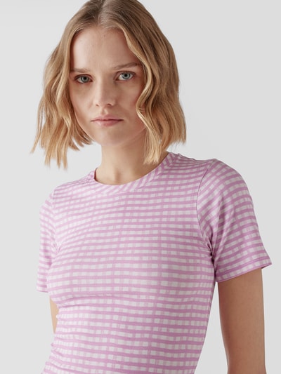 Jacquemus T-Shirt mit Allover-Muster Hellrosa 3