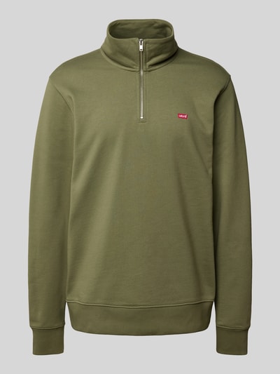 Levi's® Sweatshirt mit Logo-Stitching Oliv 2