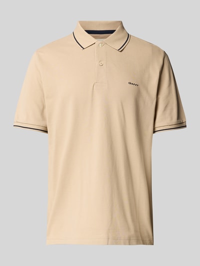 Gant Poloshirt mit Label-Stitching Sand 2