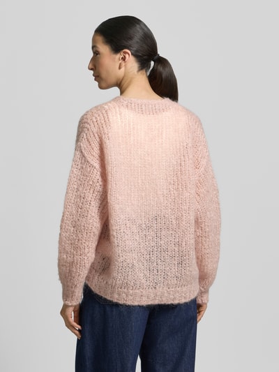 Weekend Max Mara Regular Fit Strickjacke aus Mohair-Woll-Mix Rosa 5