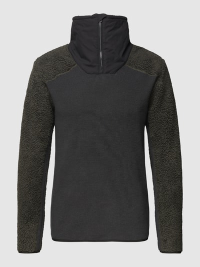 G-Star Raw Sweatshirt mit Label-Details Modell 'Dast' Khaki 2