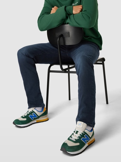Levi's® Slim Fit Jeans mit Label-Details Modell 'CHICKEN' Dunkelblau 3