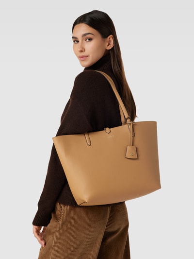 Lauren Ralph Lauren Shopper mit Label-Details Taupe 1