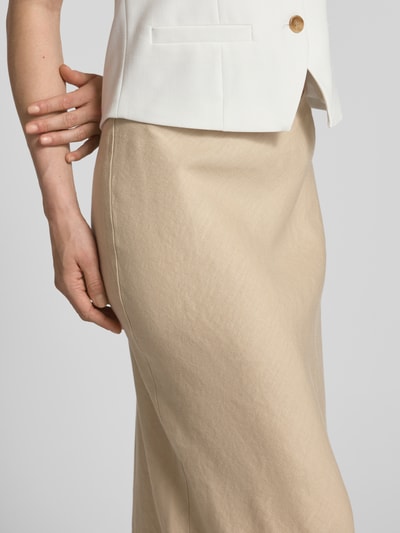 Samsøe Samsøe Leinenrock Modell 'AGNETA' Sand 3