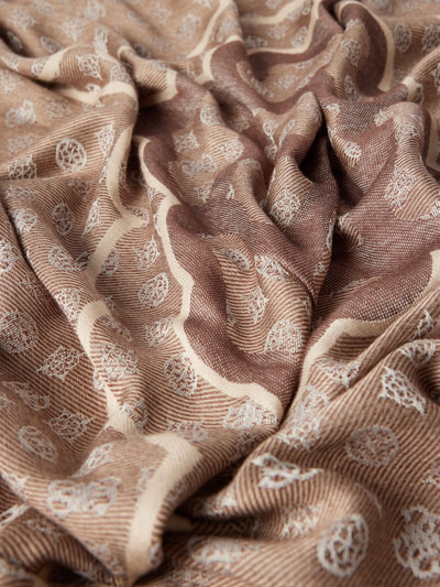 Guess Sjaal van viscose met labeldetail, model 'KEFIAH' Lichtbruin - 2