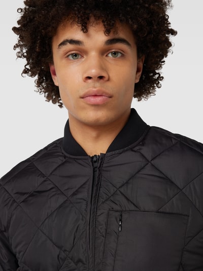 Jack & Jones Steppjacke mit Stehkragen Modell 'KARL' Black 3