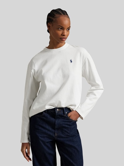 Polo Ralph Lauren Bluzki z długim rękawem o kroju relaxed fit z czystej bawełny Biały 4