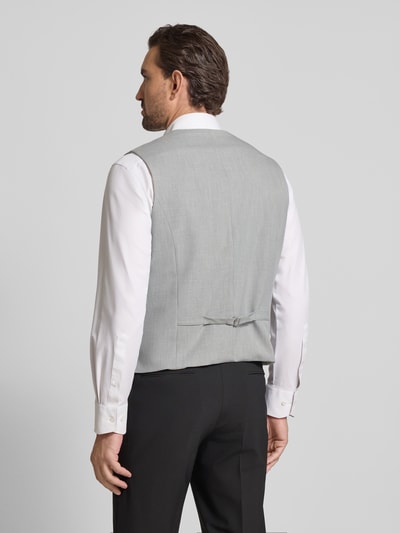 MCNEAL Slim Fit Weste mit Kleinstruktur Hellgrau 5