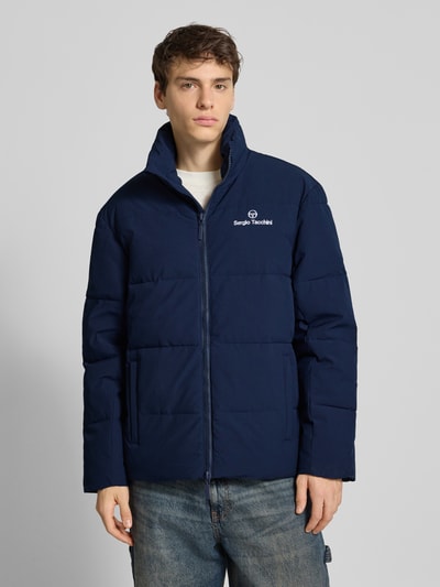 SERGIO TACCHINI Gewatteerd jack met opstaande kraag, model 'NILO' Marineblauw - 4