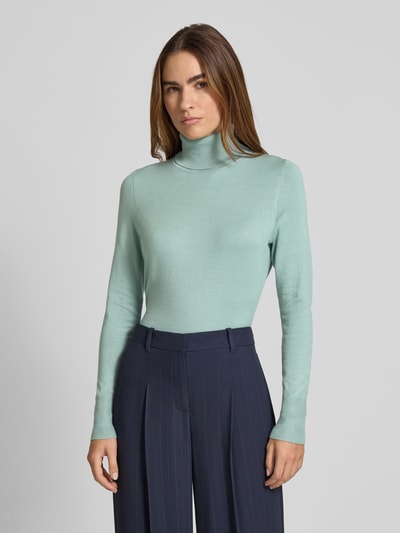 Christian Berg Woman Strickpullover mit gerippten Abschlüssen Helltuerkis 4