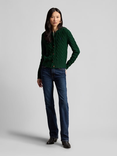 Polo Ralph Lauren Regular Fit Strickjacke aus Wolle mit Kaschmir-Anteil Gruen 1