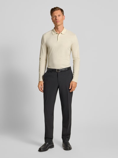 BOSS Regular fit poloshirt van katoenmix, model 'PITTMAN 240' Offwhite - 1