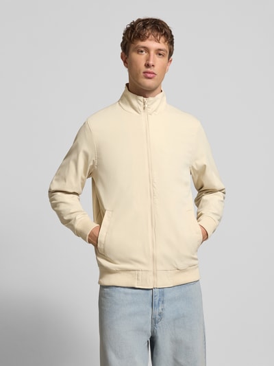 Blend Regular Fit Jacke mit Stehkragen Modell 'Hefi' Sand 4