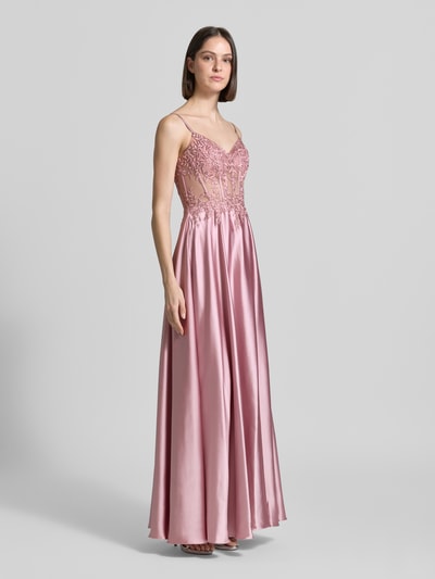 LUXUAR FASHION Sukienka gorsetowa z wiązaniem z tyłu Różowawy 1