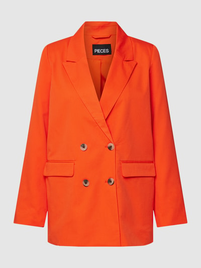 Pieces Blazer met reverskraag Rood - 2