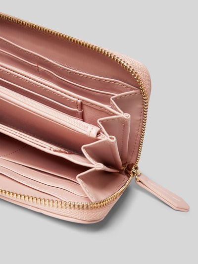 VALENTINO BAGS Portemonnaie mit Label-Applikation Modell 'OCARINA' Rose 3