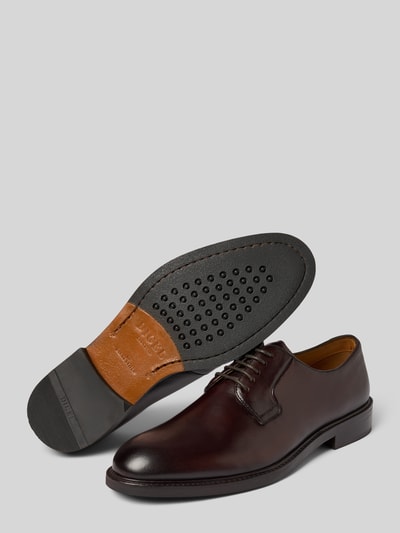 DIGEL Derby met blokhak, model 'Scott' Donkerbruin - 4