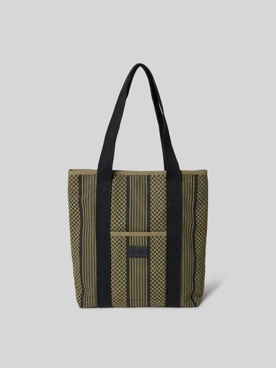 Lala Berlin Tote Bag aus reiner Baumwolle Oliv 2