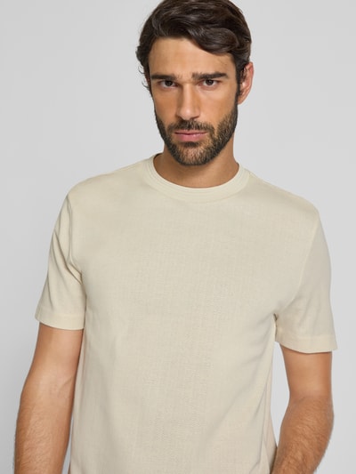 BOSS Regular Fit T-Shirt aus reiner Baumwolle Modell 'C-THOMPSON 240' Offwhite 3