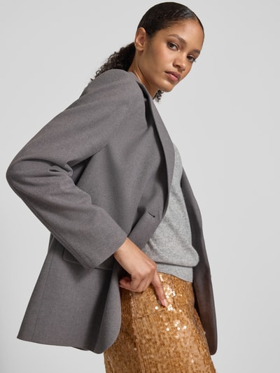 Jake*s Collection Regular fit blazer met klepzakken Donkergrijs - 3