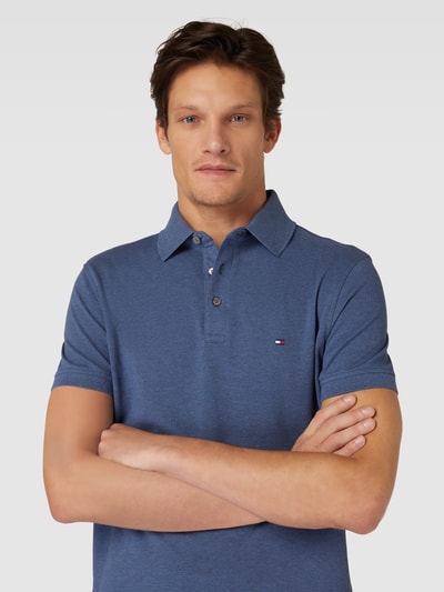 Tommy Hilfiger Slim Fit Poloshirt Modell '1985' Jeansblau 3