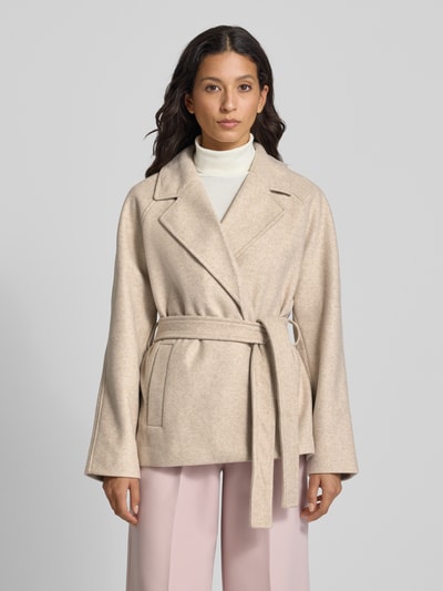 Vero Moda Relaxed fit jack met reverskraag, model 'VMFORTUNEAYA' Beige - 4