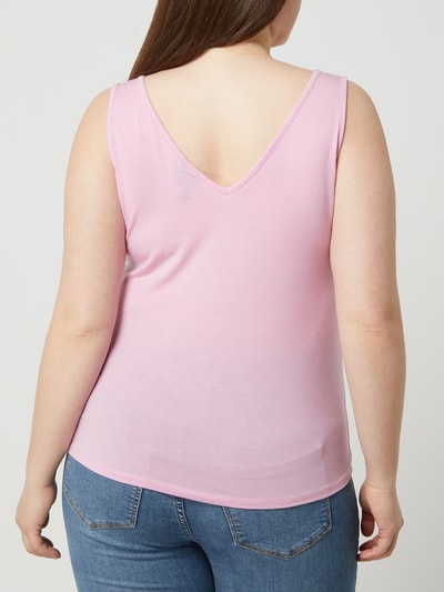 Vero Moda Curve PLUS SIZE top met stretch, model 'Ava' Lavendel - 5