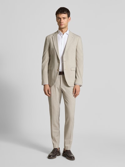 MCNEAL Slim Fit 2-Knopf-Sakko mit Viskose-Anteil Beige 1