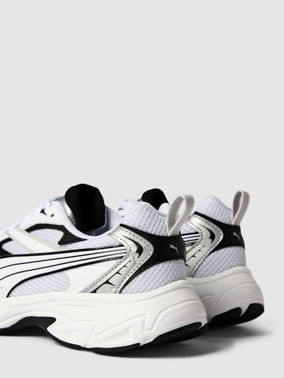 Puma Sneakers met labelstitching, model 'Morphic Base' Metallic zwart - 2