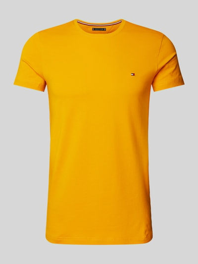 Tommy Hilfiger T-shirt met labelstitching Oranje - 2