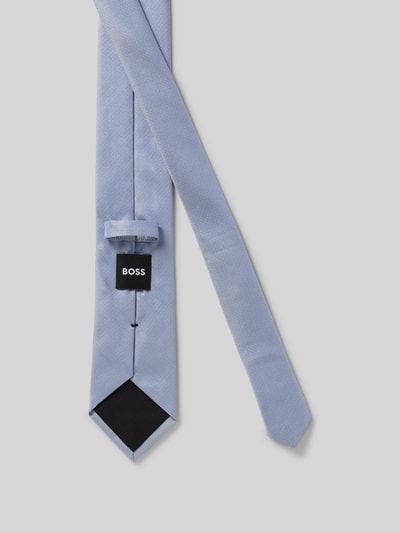 BOSS Krawatte mit Strukturmuster Bleu 2