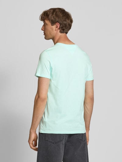 Tommy Jeans Regular Fit T-Shirt aus reiner Baumwolle Tuerkis 5