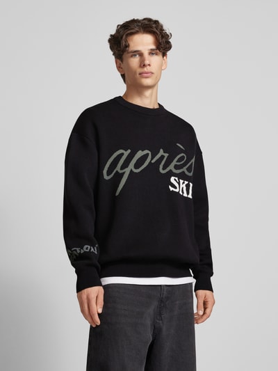 On Vacation Sweatshirt mit Statement-Print Modell 'Après Ski' Marine 4