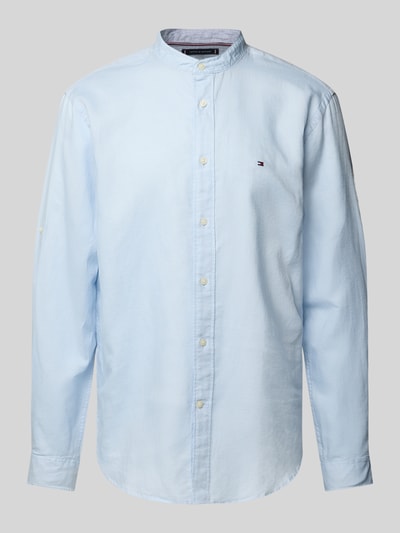 Tommy Hilfiger Regular fit vrijetijdsoverhemd van een mix van katoen en linnen Lichtblauw - 2