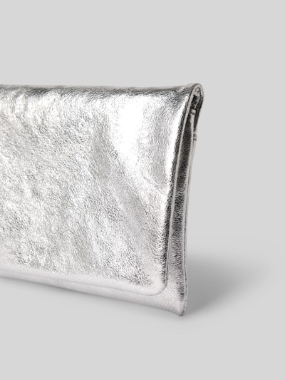 Abro Clutch mit Reißverschlussfach innen Silber 3