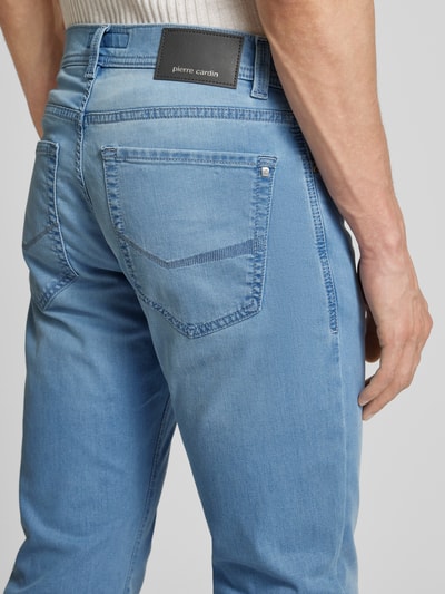 Pierre Cardin Tapered fit jeans in 5-pocketmodel, model 'Lyon' Blauw - 3