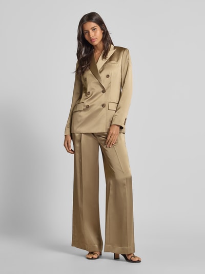 Lauren Ralph Lauren Cocktailhose mit gelegten Falten Modell 'Kirahn' Mittelbraun 1