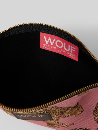 WOUF Pouch mit Label-Patch Modell 'Blush Leopard' Altrosa 3