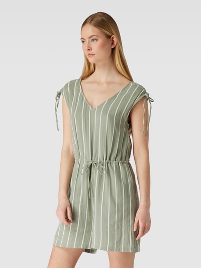 Only Playsuit van katoen met all-over motief, model 'NORA' Mintgroen - 4