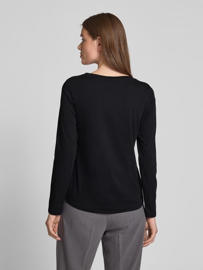 Marc O'Polo Longsleeve aus Baumwolle mit Logo-Detail Black 5
