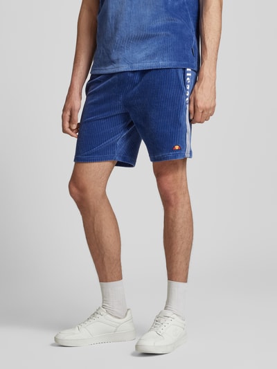 Ellesse Regular Fit Cordshorts mit Logo-Badge Modell 'TOMATRO' Blau 4