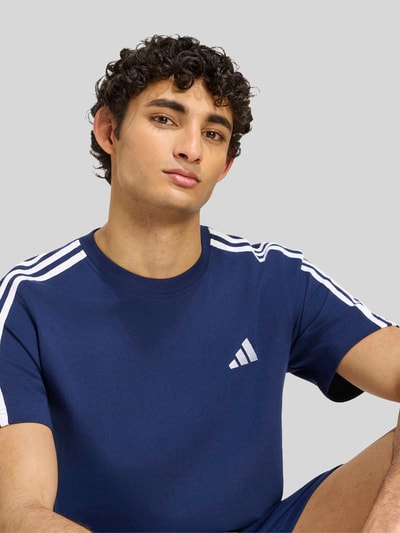 adidas Sportswear Regular Fit T-Shirt aus reiner Baumwolle Dunkelblau 3