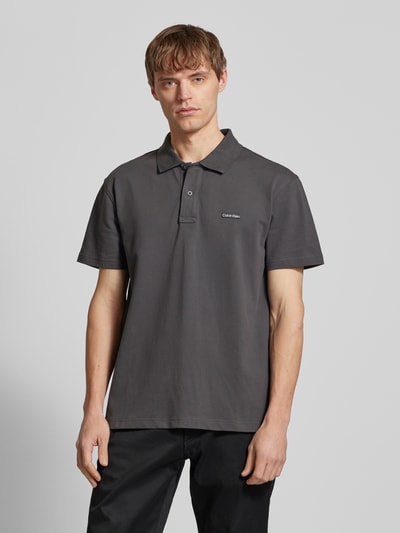 Calvin Klein Jeans Poloshirt mit Label-Patch Anthrazit 4