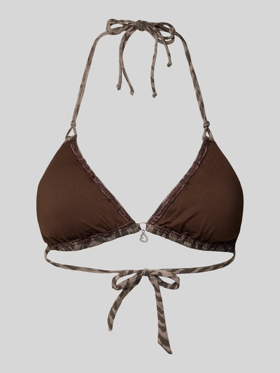 Banana Moon Bikini-Oberteil mit Applikationen Modell 'YERO SILVARY' Hellbraun 3