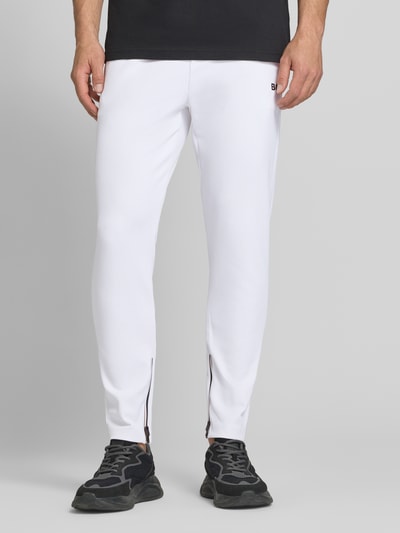 BOSS Green Regular Fit Sweatpants mit Label Stitching Modell 'JT_TOC SPIN LONG' Weiss 4
