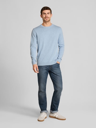 Tom Tailor Regular Fit Pullover aus reiner Baumwolle Hellblau 1